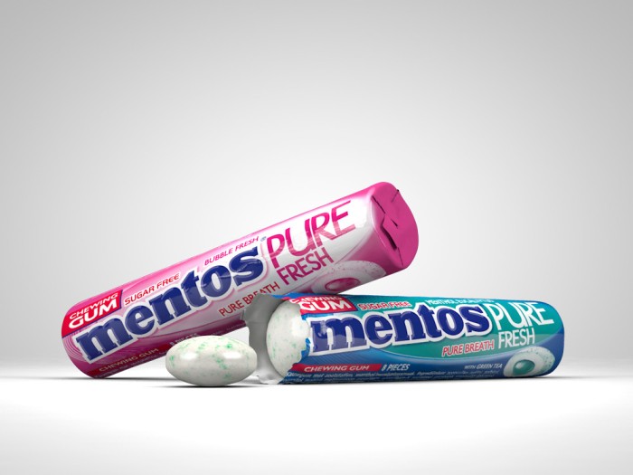 Жевательная резинка Mentos PURE  ролл 15,5 г.