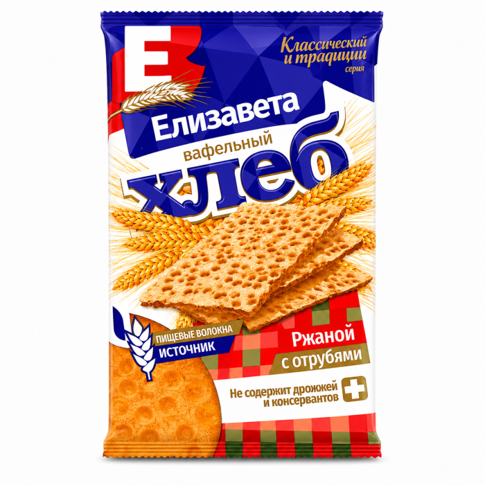 Хлебцы Елизавета ржаные с отрубями 80 г
