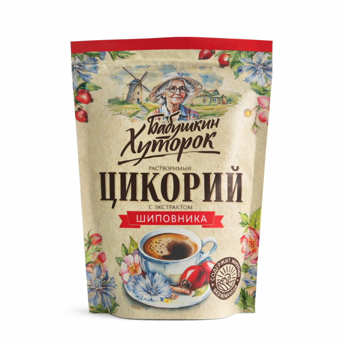 Бабушкин Хуторок Цикорий с экстрактом шиповника 100 г.