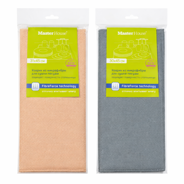 Коврик из микрофибры для сушки посуды 1 шт