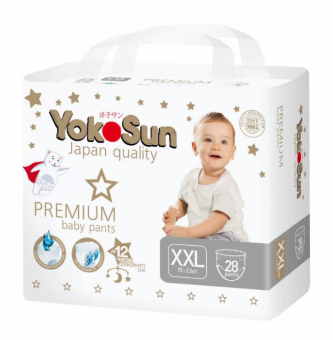 Подгузники YokoSun XXL 15-23 кг (№6)
