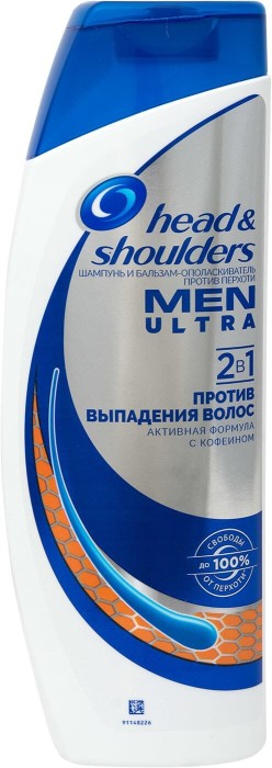 Шампунь Head & shoulders против выпадения волос ultra men  400 мл.