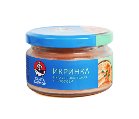 Икра деликатесная с лососем Санта Бремор 160 г