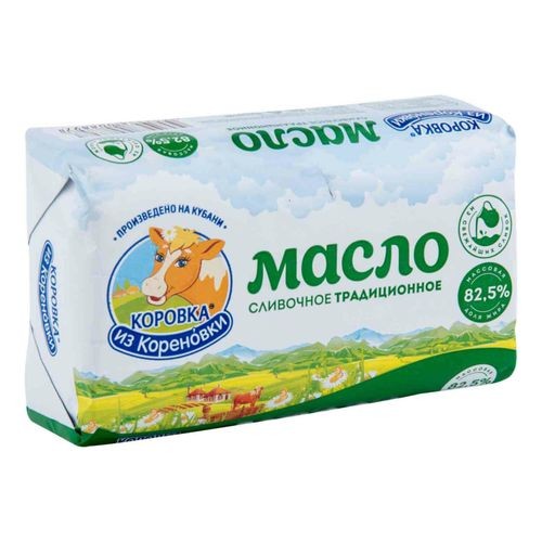 Масло сливочн, 82,5% 400 г, Кореновка