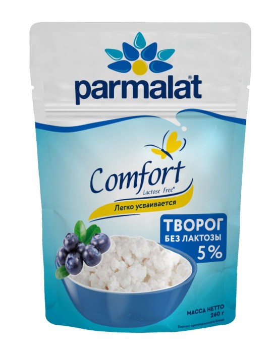 Творог безлактозный Parmalat 5% 260 г