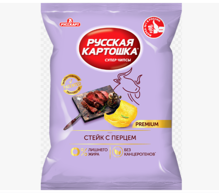 Чипсы Русская картошка Стейк с перцем 105 г
