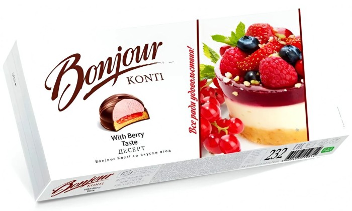 Десерт Pear-French Bonjour Konti ягодный 232 г