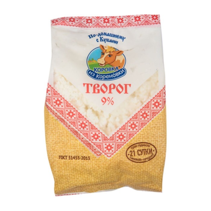 Творог 9 % 650 гр Коровка из Кор.