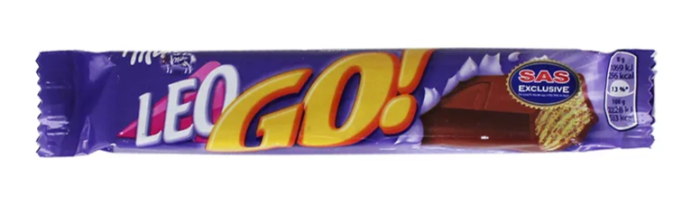 Милка шок. вафли Leo go 48 г