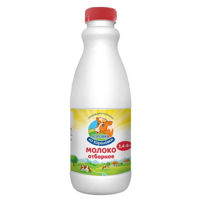 Молоко отборное Коровка из кореновки 3,4-6% 1,4 л