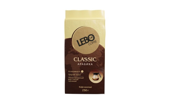 Кофе жареный молотый для турки Арабика Lebo классик 200 г