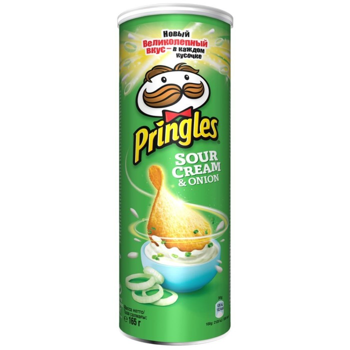 Чипсы Pringles сметана-лук 165 г.