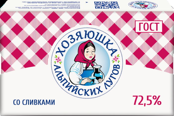 Спред сливоч, Хозяюшка 72,5% 180 г,