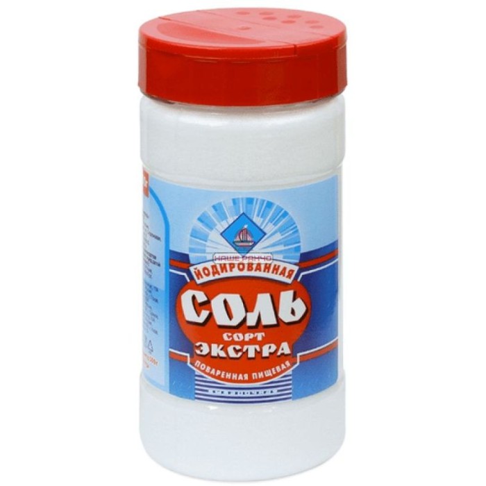 Соль экстра йодированная ПЭТ соломка 1 кг