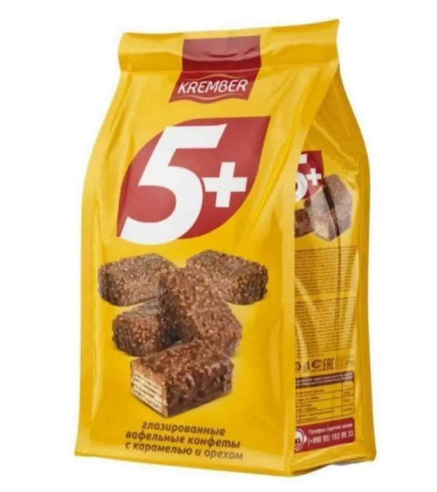 Вафли глаз. KREMBER карамель и орех 200 г