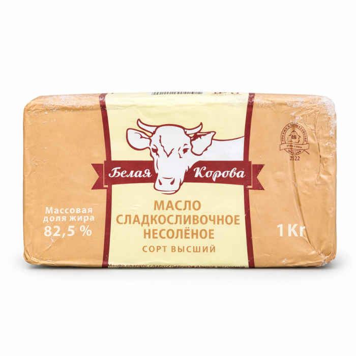 Масло Белая корова 82,5% 1 кг