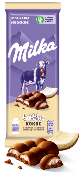 Милка пористый Кокос 85 г.