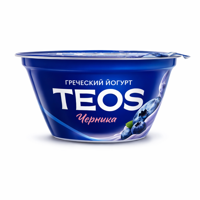 Йогурт греческий ТЕОС Черника 140 г