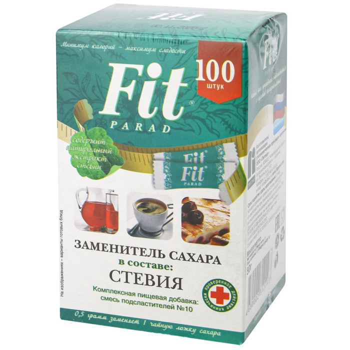 Заменитель сахара Fit Parad Стевия 100 шт