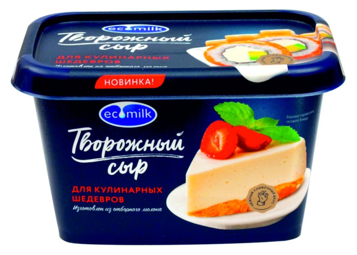 Сыр творожный экомилк 400 г