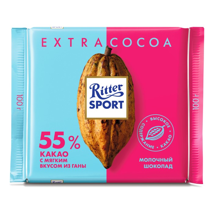 Шоколад тёмный Ritter Sport EXTRA 100 г.