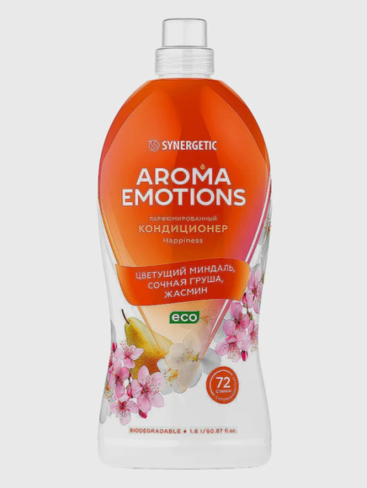 Synergetic Кондиционер парфюмированный Цветущий миндаль, сочная груша и жасмин 1,8 л