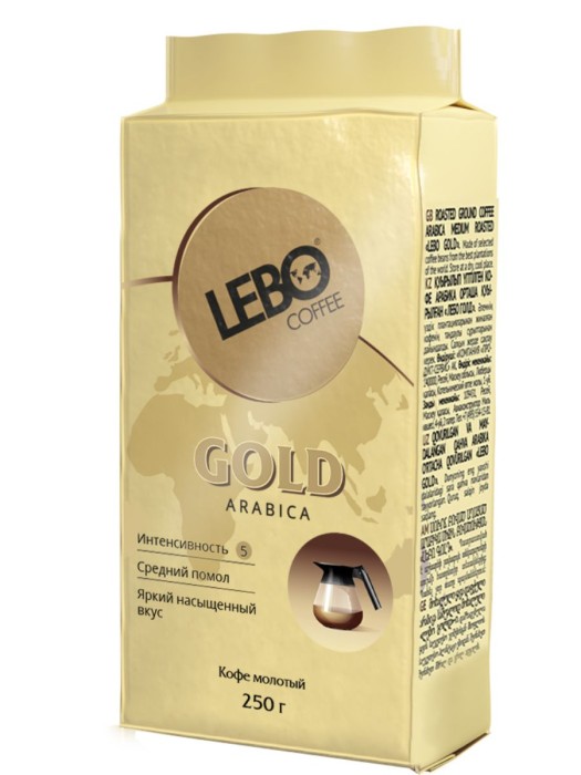 Кофе Lebo GOLD Арабика молотый 250 г