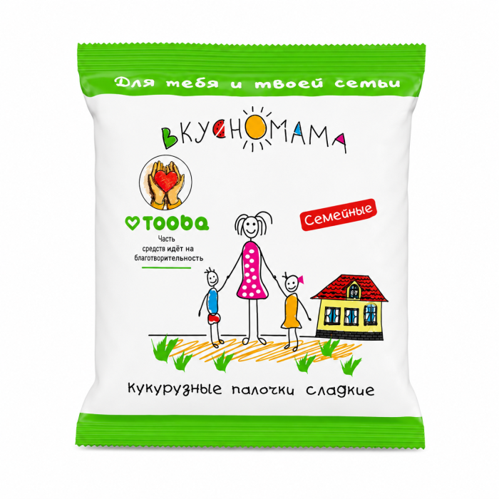 Кукурузные палочки сладкие Вкусно мама 140 г.