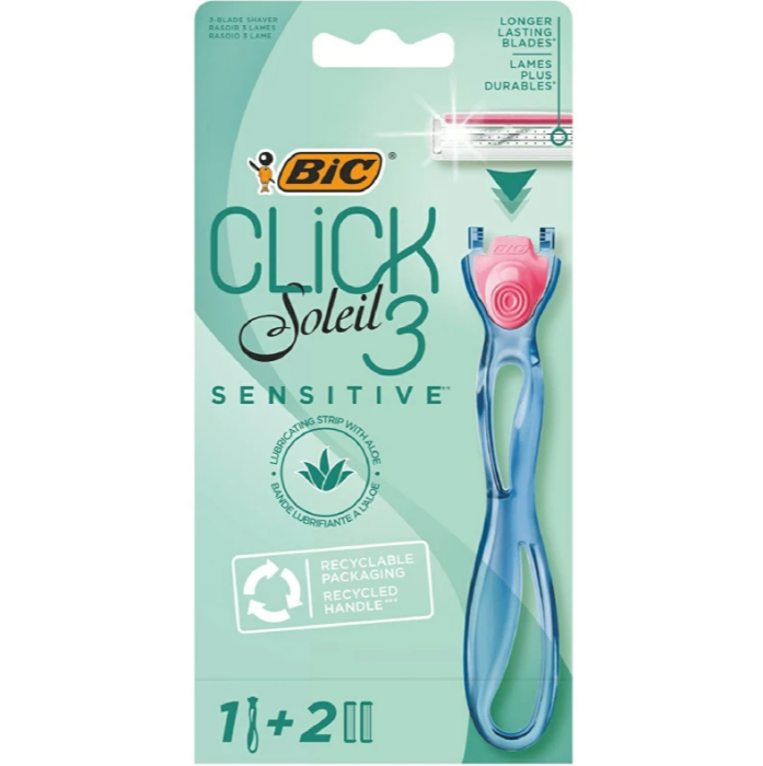 Бритва женская BiC Click Soleil3 2 насадки