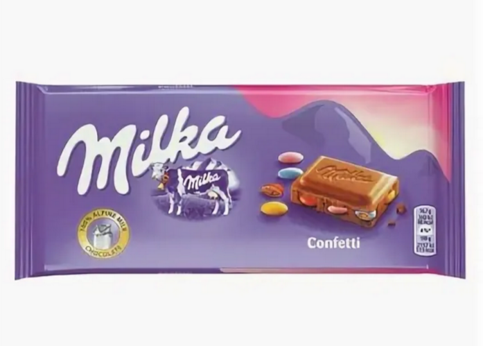 Шоколад Milka Конфетти.100 г