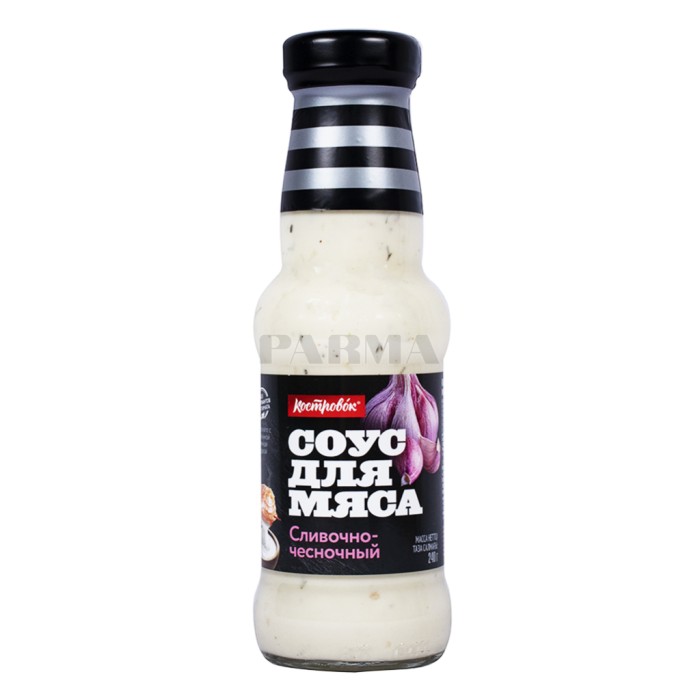 Соус для мяса сливочно-чесночный 240 г
