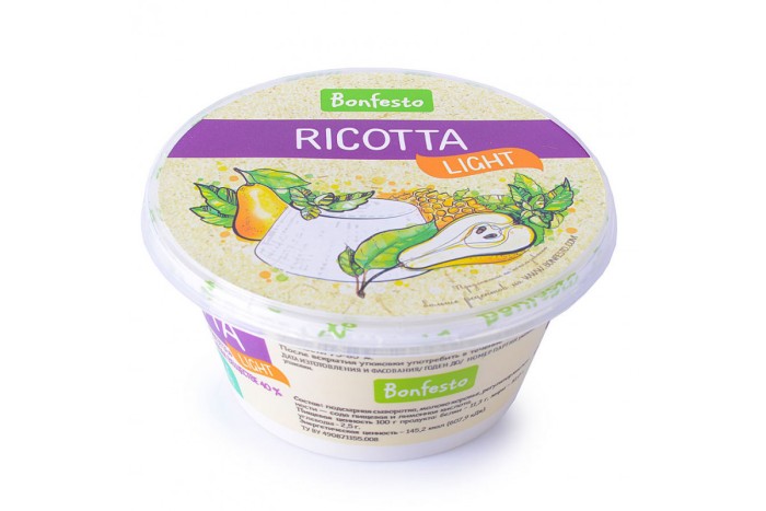 Сыр мягкий Ricotta Bonfesto 250 гр