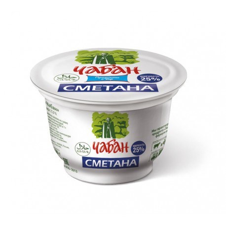 Сметана Чабан 25% 180 г