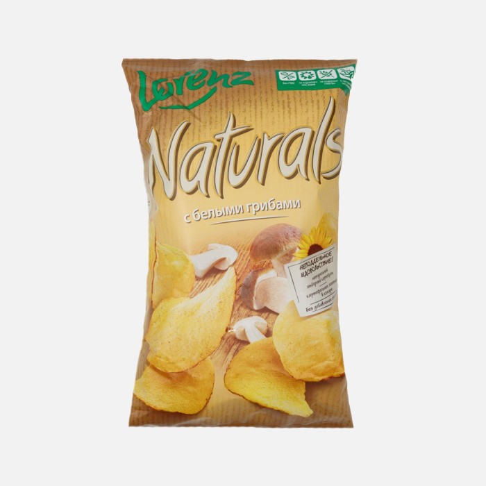 Чипсы Naturals с белыми грибами 100 г