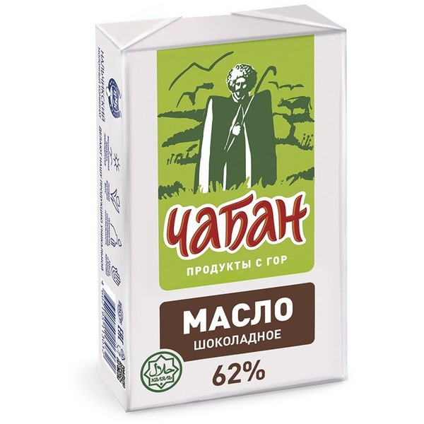 Масло шоколадное Чабан 62% 180 г