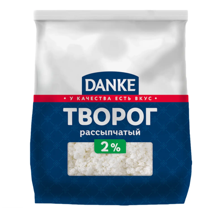 Творог рассыпчатый Danke 2% 350 г