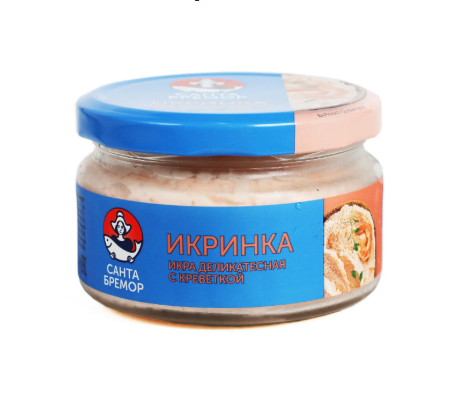 Икра деликатесная с креветкой Санта Бремор 160 г