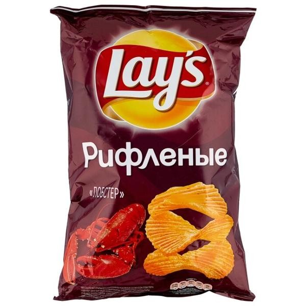 Чипсы Lays Рифл. Лобстер 140 г.
