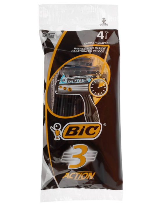 Бритва муж. Бик 3Action 4 шт в уп