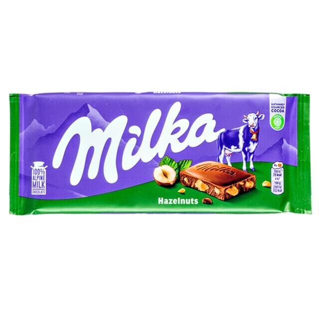 Милка шок.плитка ФУНДУК дроб 100 г