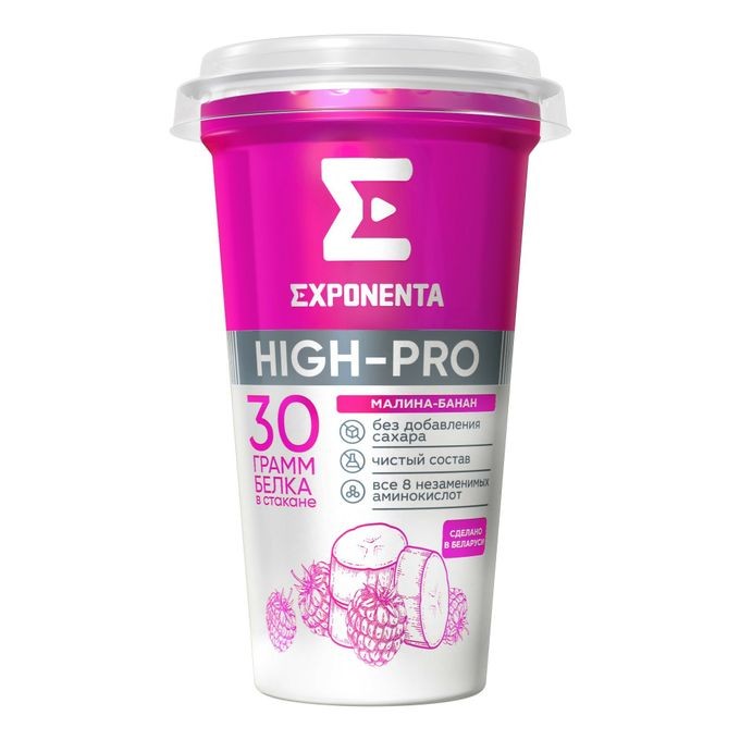 Напиток Exponenta малина-банан 250 г