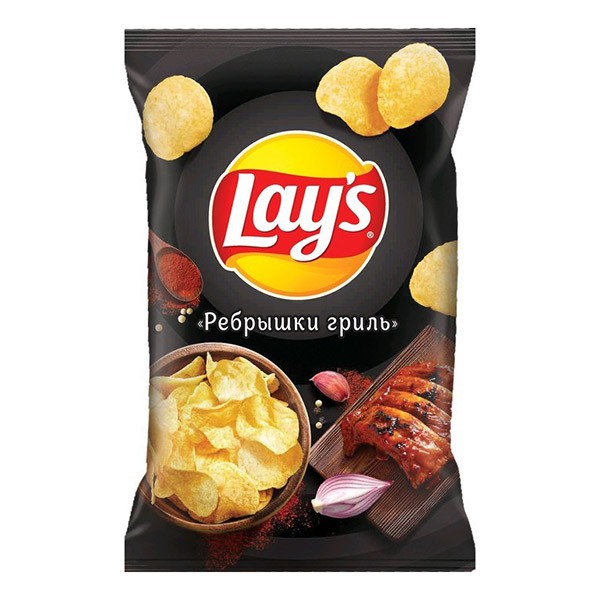 Чипсы Lays Ребрышки гриль 140 г.