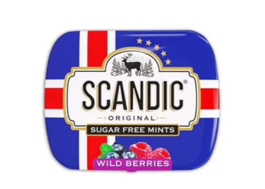 Конфеты SCANDIC без сахара лесные ягоды 14 г