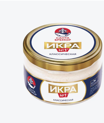 Икра деликатесная классическая Санта Бремор 180 г