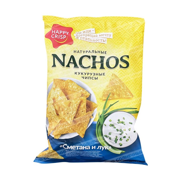 Чипсы кукурузные NACHOS Сметана и лук 150 г