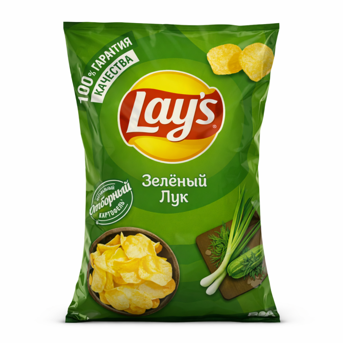 Чипсы Lays Зеленый лук 140 г.
