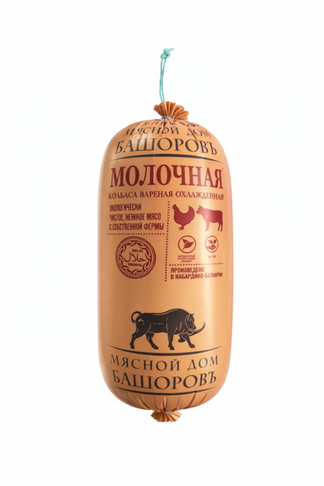 Колбаса вареная Молочная Башоровъ 1 кг