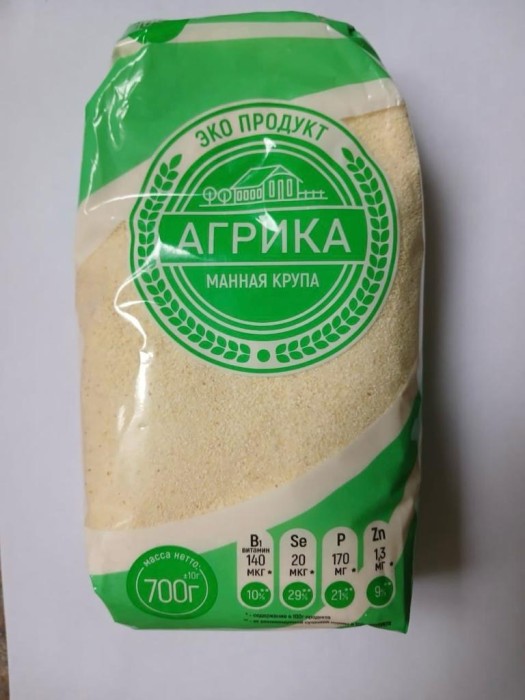 Манная крупа 700 гр (Агрика)