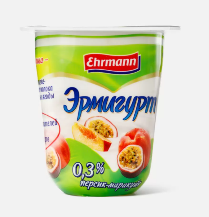 Йогурт Эрмигурт персик-маракуйя 3,2 % 100 г