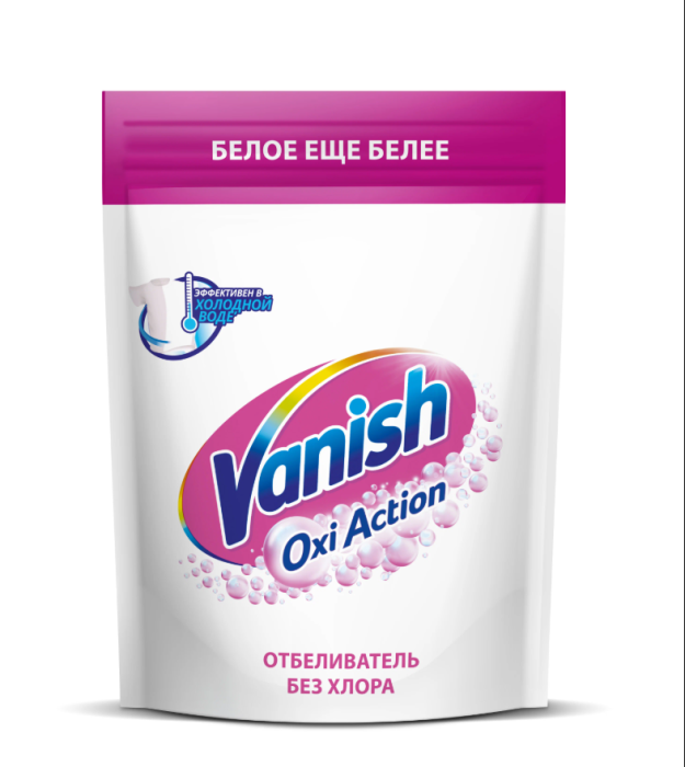 Пятновыводитель и отбеливатель без хлора для тканей Vanish 500 г